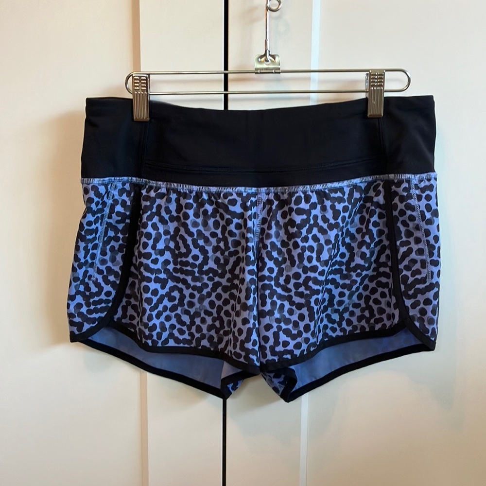 Lululemon Speed shorts with liner, 4” inseam, size 6